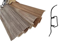 EGIBI Vinyl podlaha Soklová lišta PVC d.2,5m CALGARY